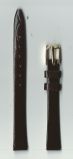 Ремень кожаный, 14 мм, Kroko (темно-коричневый)