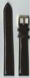 Ремень кожаный, 18 мм, Kroko (удлиненный, темно-коричневый)   PREMIUM