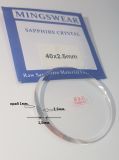 Сапфировое часовое стекло 40.0х1.0x2.5 мм (плоское, скошенные края)