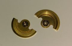 Груз автоподзавода с подшипником для ETA 2671 (универсальный, желтый, с надписью 25 jewels)
