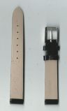 Ремень кожаный, 14 мм, Kroko (черный)