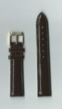 Ремень кожаный, 22 мм, Kroko (темно-коричневый, удлиненный)   PREMIUM