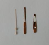 Набор стрелок для Miyota 0S10 (1 комплект, gold, 9.0x13.2x13.2 - с люминофором) (без маленьких стрелок для хронографа)