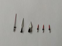Набор стрелок для Miyota 0S22 (1 комплект, colored, 9.0x13.0x13.0x(4.0) - с люминофором)