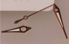 Набор стрелок со светомассой для ETA 2824 (1 комплект, gold, 8.5x12.5x13.5)