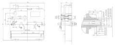 Механизм для настенных часов (с будильником). Футор 7 мм. (без резьбы) (5168-D7-ALARM)