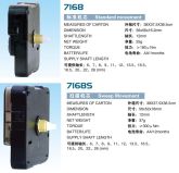 Механизм для настенных часов с вешалкой. Футор 13,5 мм. (7168-PV13)