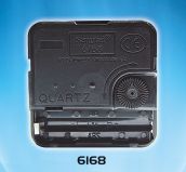 Механизм для настенных часов. Футор 12 мм. (6168-D12)