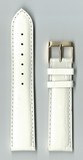 Ремень кожаный, 20 мм, Kroko (белый)