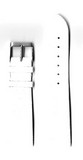 Ремень кожаный, 22 мм, Piton (белый )
