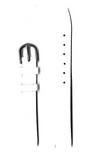 Ремень кожаный, 12 мм, Straps (классический) (белый, лакированный)
