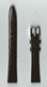 Ремень кожаный, 12 мм, Kroko (темно-коричневый)